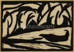 János Mattis-Teutsch  Natural, 1917   13×18cm linocuts on paper