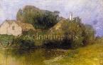 House on the Rivulet Bank 30,5×47.5cm oil on canvas Signed bottom right: MG