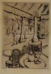 Walleshausen Zsigmond  Párizsi kávéház, 1925 körül   18×12cm rézkarc, papír Jel. j. l. Walleshausen